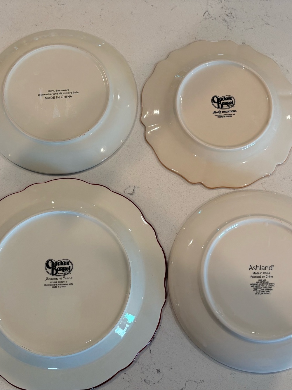 Decorative Plates 2-Cracker Barrel 1-Ashland & 1-Stoneware - Picture 11 of 11